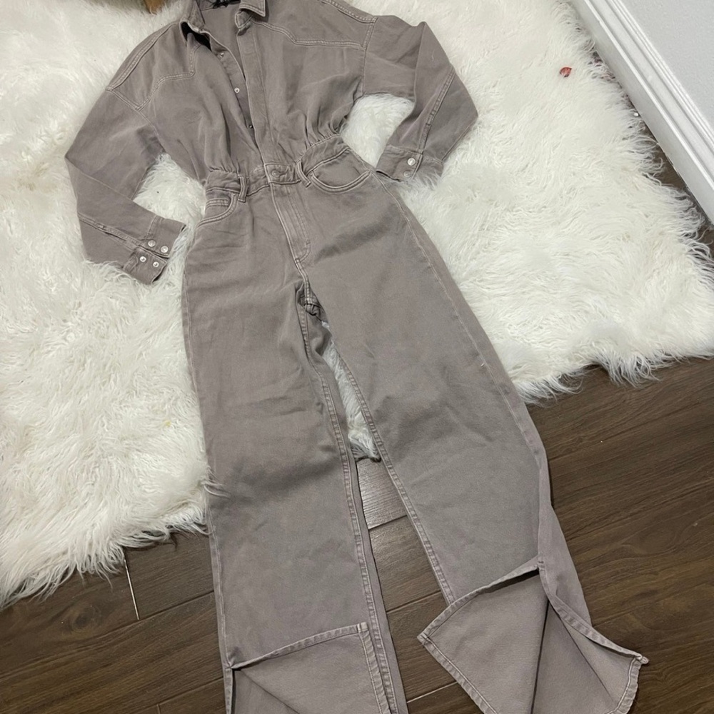Zara Taupe Jumpsuit - Picture 3 of 4